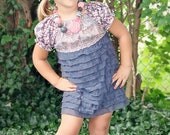 Josie's Ruffle Fabric Peasant Dress and Top PDF Pattern sizes 6-12 months to 8