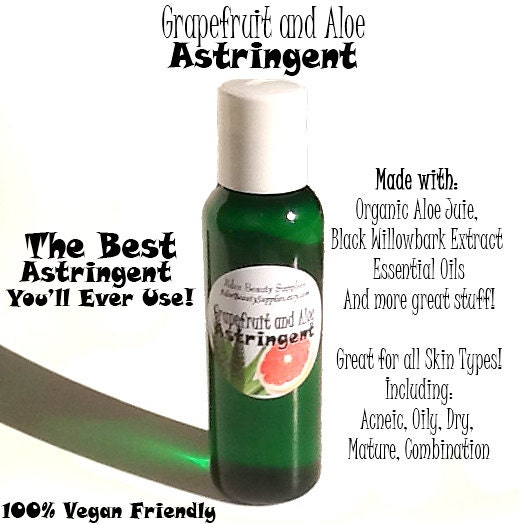 Grapefruit and Aloe Astringent 2 oz. Vegan