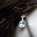 Brides earrings - Crystal earrings - Cubic Zirconia's - Hearts - square - Cushion - Sterling Silver - Bridal jewelry -