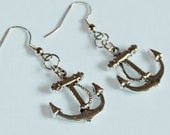 Silver Anchor Earrings 10% of sale will be donated to Sea Shepherd Conservation Society