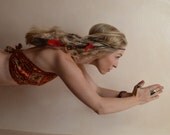 Fire Dancer Headdress/ Macrame Headband/ Beaded Headband/ Amazon/ Burning Man/ Festival Headband
