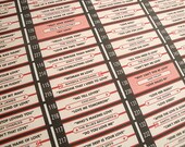 CUSTOM Original Fabric, Jukebox, Fat Quarter, Personalized, Wedding, Birthday