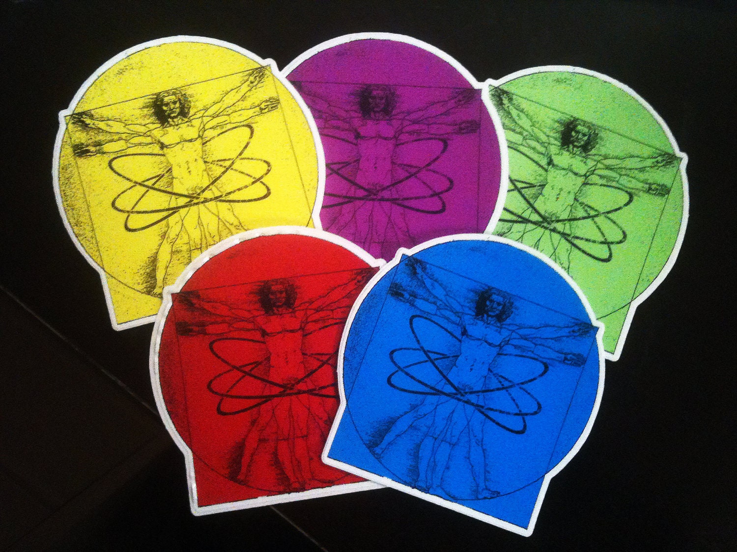 Hula Hoop Stickers - set of 5