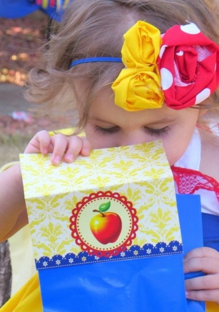 Snow White Inspired "The Fairest of them All" Collection - Gift Bag Labels - Girls Birthday Party - Princess -Party - Krown Kreations Il_170x135
