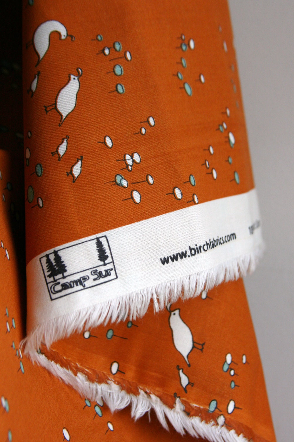 Organic "Quail Run" from the Camp Sur Collection by designer Jay-Cyn from Birch Fabric - ONE  FAT QUARTER Cut