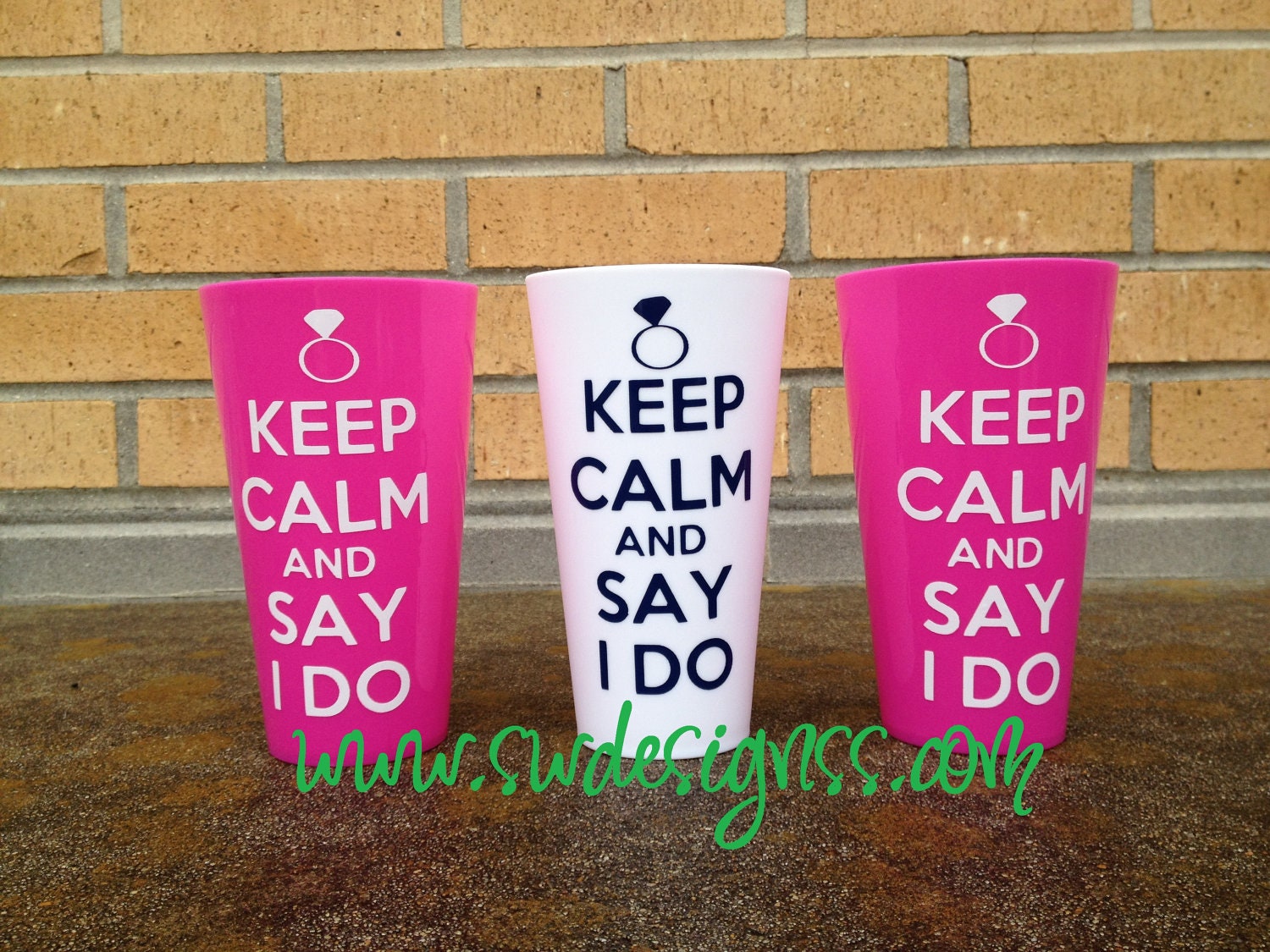 Keep Calm & Say I Do Cup - Bride, Gift, Wedding, Bachelorette
