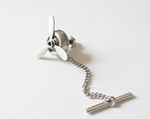 Men's Accessories Popular Gifts------Spinning Propeller Tie Tack/Tie Pin--Groomsmen Gift.Father's Day gift