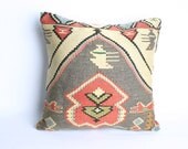 Yuner/Turks Handmade Kilim Pillow Case,Decorative Pillow,  - 16x16