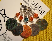 Peacock Feather NON SNAG Stitch Markers