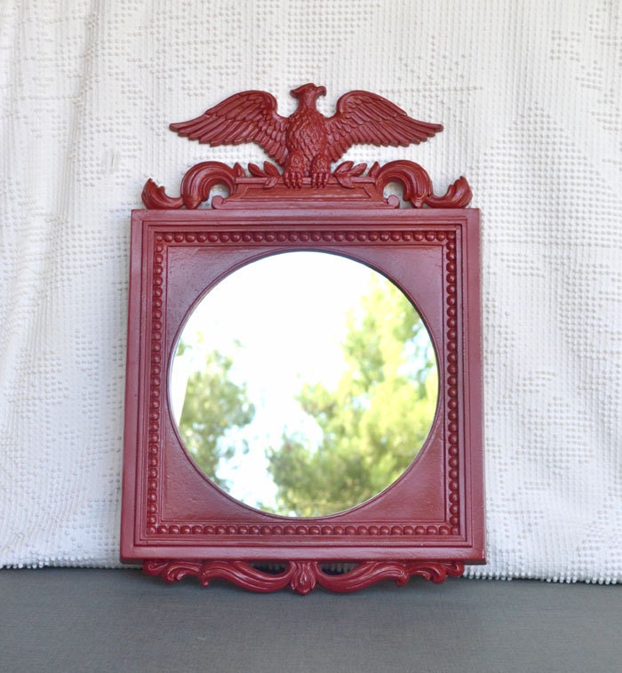 Large Vintage Eagle Mirror 13 x 19" by Sexton Father Day Gift 1969 Metal Upcycled Mirror...Colonial Traditonal Rustic Modern Country