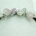 bridal hair accessory, Gemstone beaded  ponytail holder elastic band in amethyst nuggets and crystals.