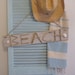 beachcomber rustic driftwood beach shack sign