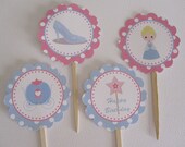 12 Cinderella Cupcake Toppers & 12 Baking Liners Il_170x135