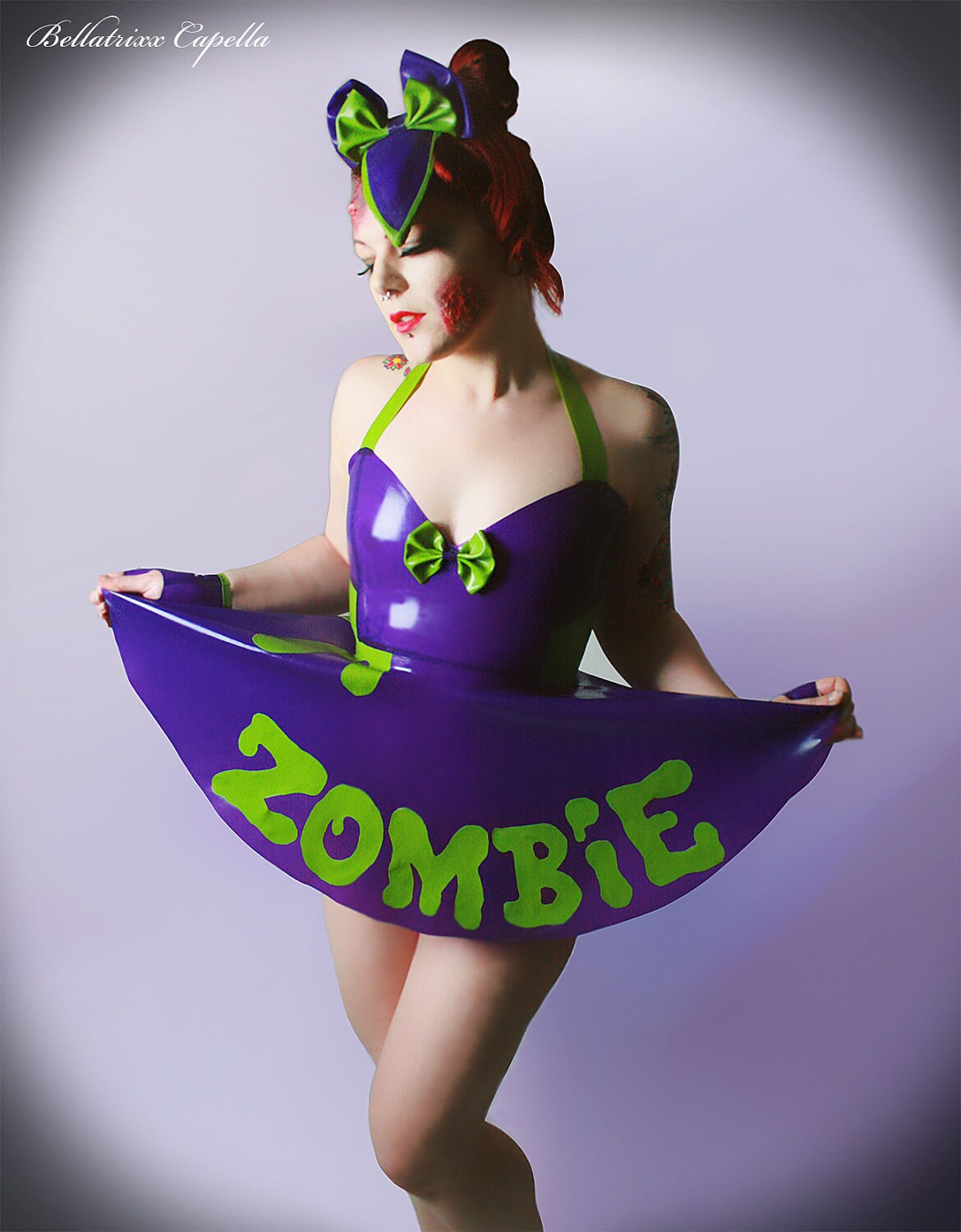 Rubber Latex Halloween Zombie Dress