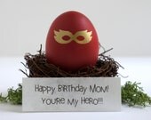 You're My Hero. Cool Gift for Mom Birthday Card.