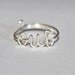 Sterling Silver OUI Ring, French Word Ring