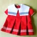 Adorable Wonderland Vintage Sailor Dress Toddler 2t Red White Blue