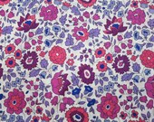 LIBERTY of LONDON Tana Lawn Cotton Fabric  'D'Anjo' Lavender Magenta Floral
