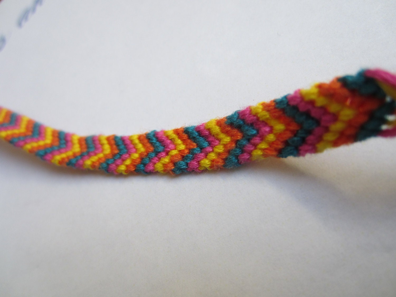 Chevron Braided Friendship Bracelet - Summer Fiesta