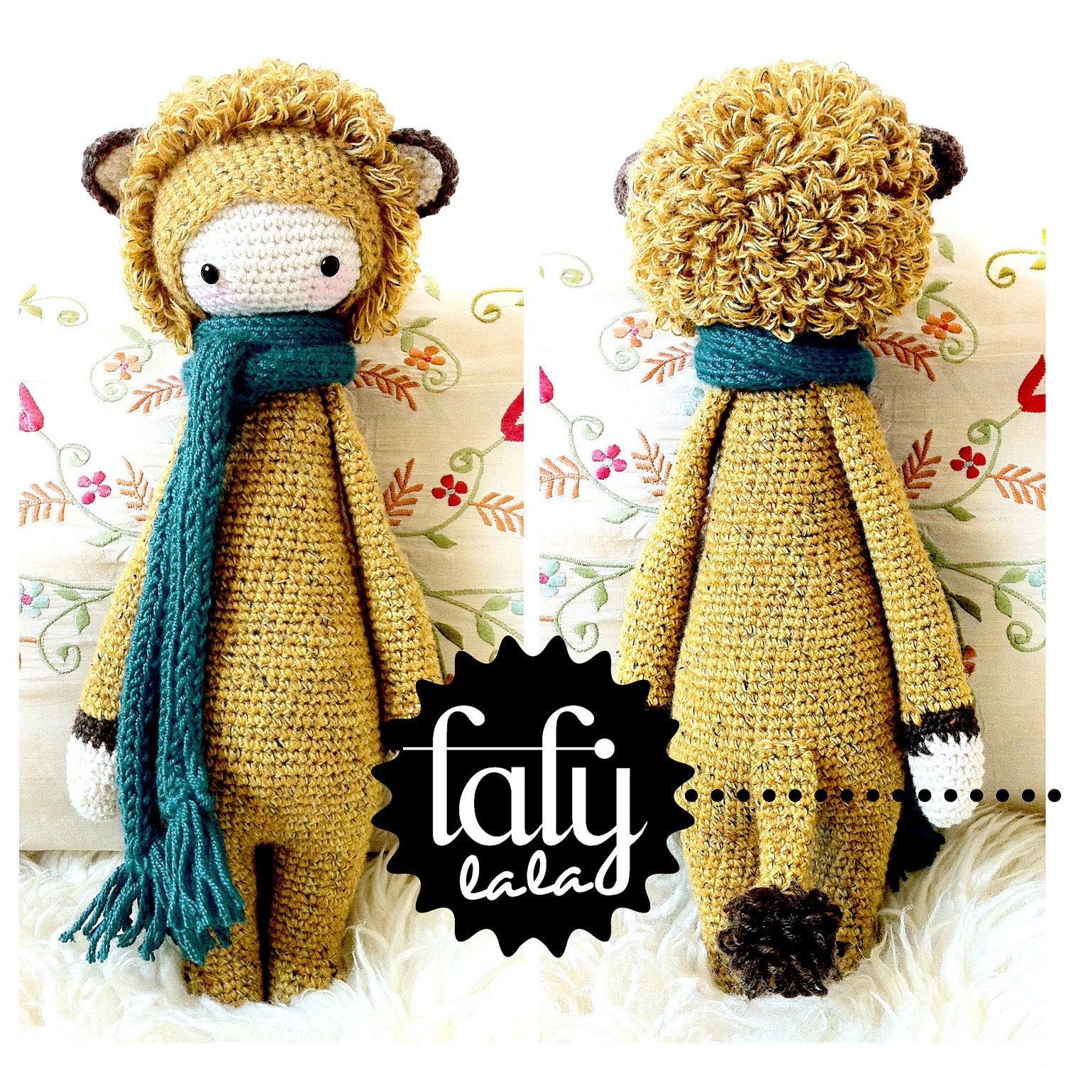 Crochet PATTERN Doll "LONI the lion" PDF