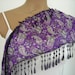 Woman Cotton Scarf in Purple Green Pink Paisley Scarf Summer Fashion
