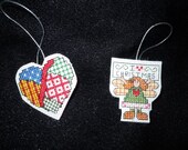 Country Christmas Cross Stitch Ornaments