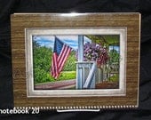 Americana Front Porch Large Photo Notebook Journal