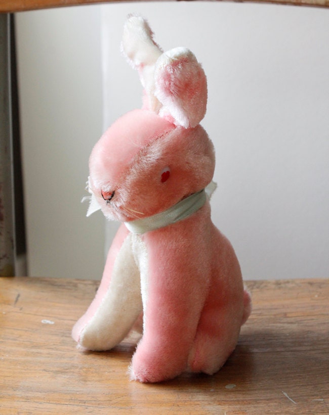 pink stuffed bunny rabbit