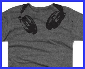 Kids' Headphones t shirt music shirt S-XL