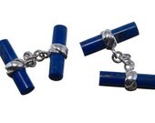 Lapis Lazuli Cufflinks Sterling Silver Imperial 925