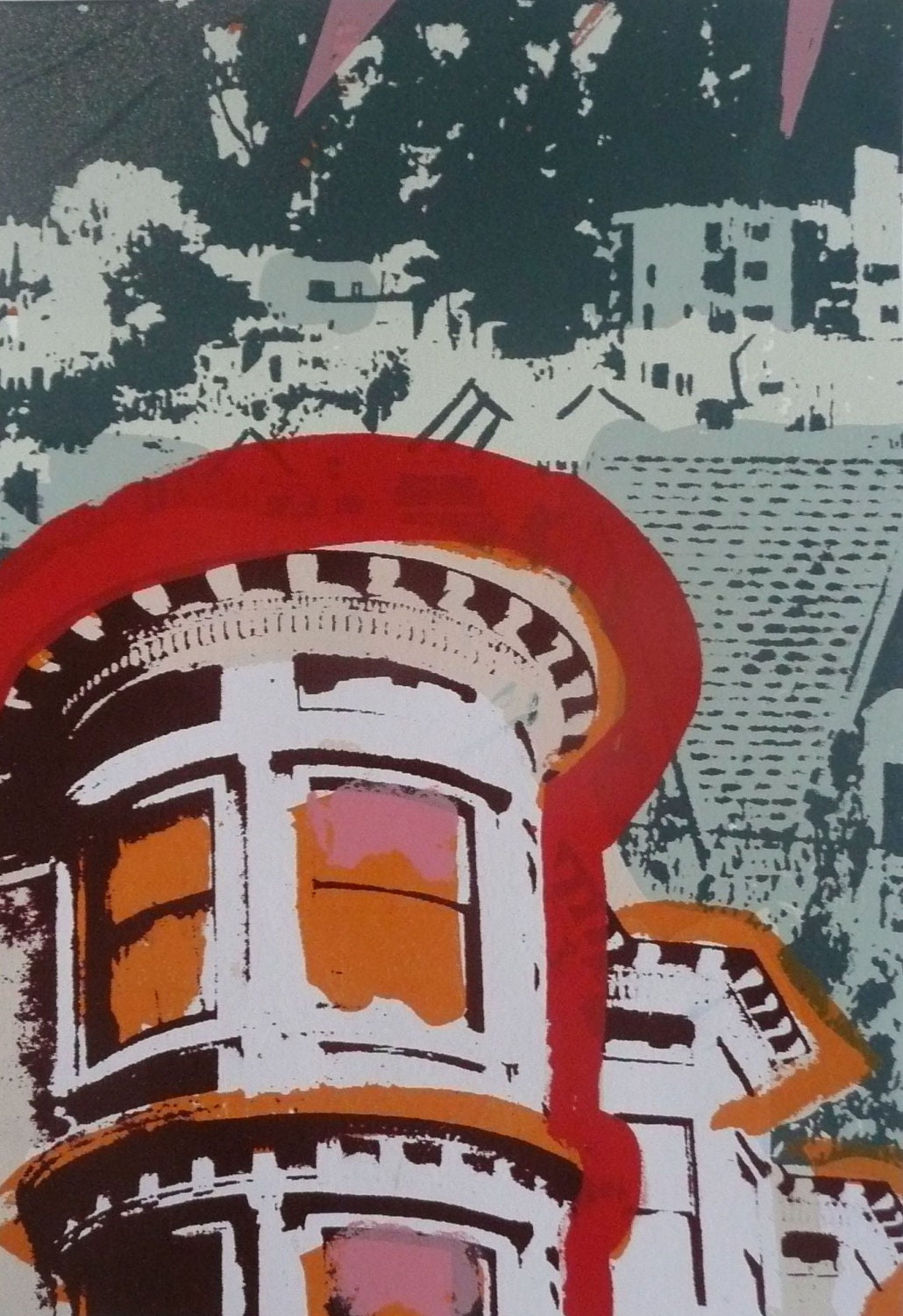 Section Print: Unique Screen Printed Piece