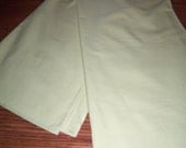 Retro 1960's Neon Lemon Yellow Cotton Tablecloth