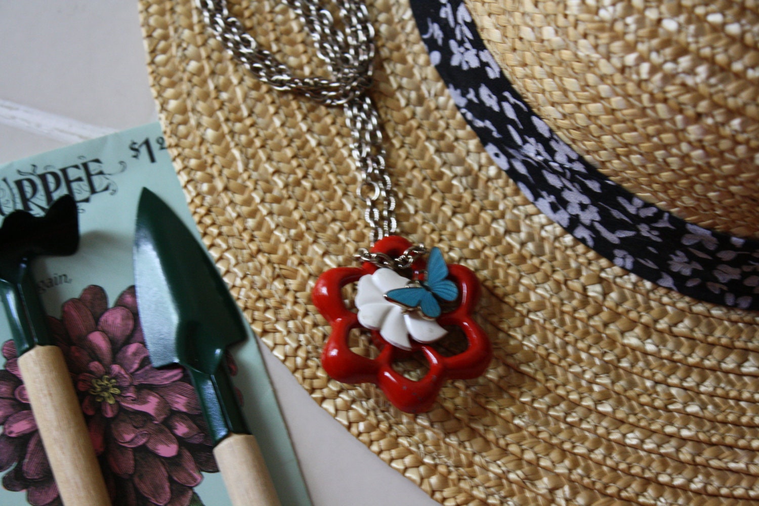 Necklace Industrial Garden Pendant