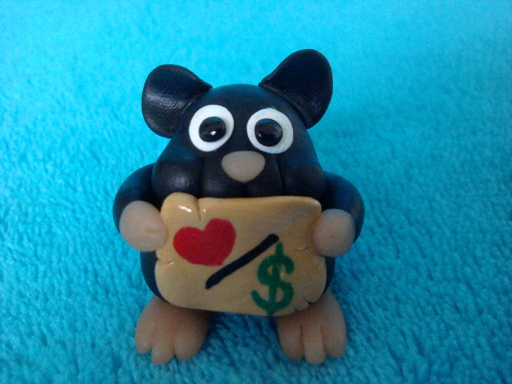 polymer clay hamster
