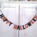Happy Halloween Banner -- Glitter Banner / Photo Prop