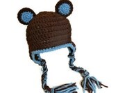 Baby Boy or Baby Girl Bear Hat, Customize Colors