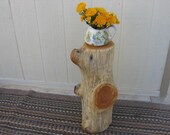 Reclaimed Alligator Juniper stump table