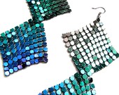 MERMAID Metal Mesh Ombre Earrings