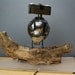 Reserved for Ewa - Owlberto The Wise - Camera Owl Robot Lamp Assemblage