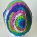 Crochet Oversized Slouchy Hat - Rainbow/Tie Dye/Psychedelic Colors