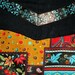 Toy and Teacup Dog's One-piece Cotton Patchwork and Black Dress with Trim Shih Tzu