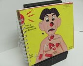 Operation Game Board Notebook, Upcycled, Recycled Journal