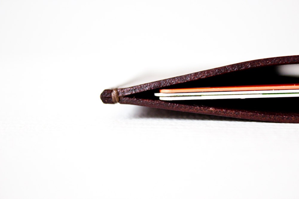 Leather Wallet, Card Holder nr.7 in Brown