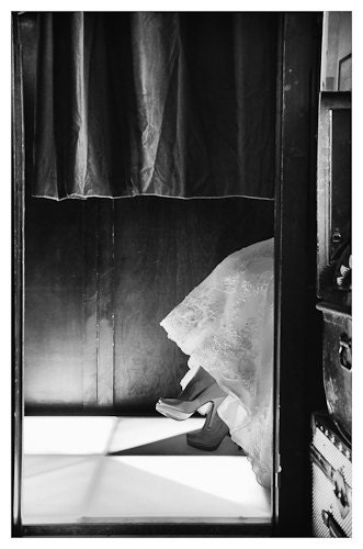 Black and White photo booth bride fine art wedding photographic print.