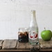 double cola JR soda pop bottle - red / white urban farmhouse decor flower vase cnterpiece - uncommon JR. size