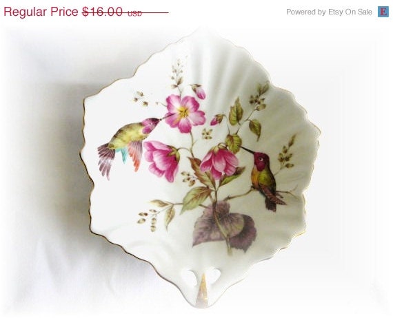 Sale Mitterteich small Hummingbird bowl with flowers