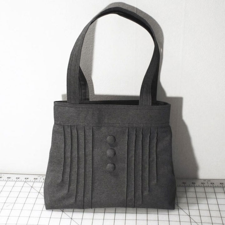 Customizable Pintuck Purse with Buttons -- Choose Your Color