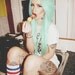 MERMAID MINT / pastel mint green/ ombre/ dip dye/ duo/ free people/ rainbow hilights/ clip-in human