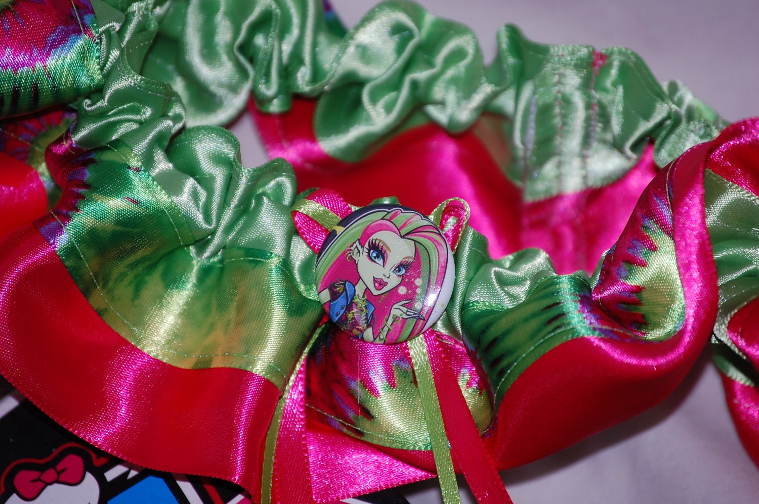 Custom Venus McFly Trap Monster High Garter for Weddings or Prom