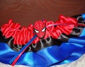 Custom Spiderman Wedding Garter for Geek Weddings and Prom